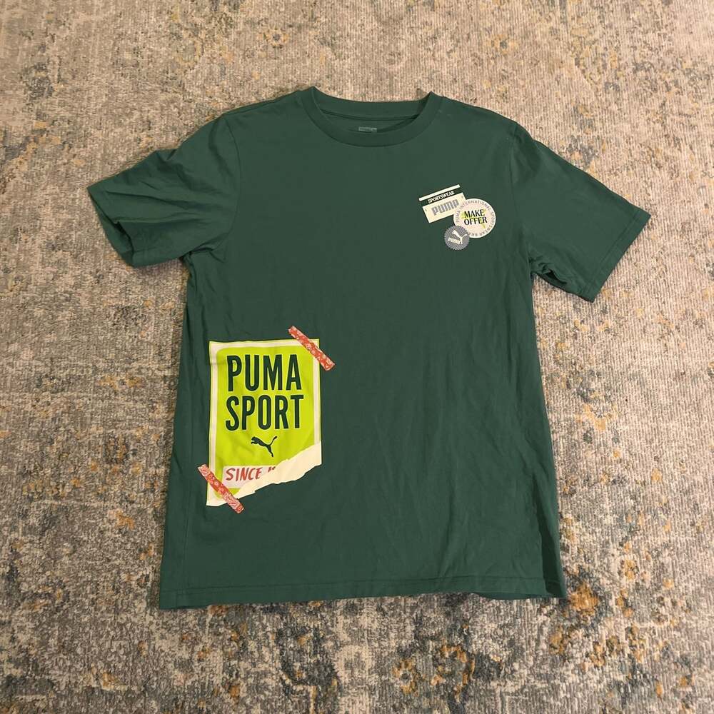 *Sample/Unreleased* Puma Graphics Icon Mens T-shirt - Green